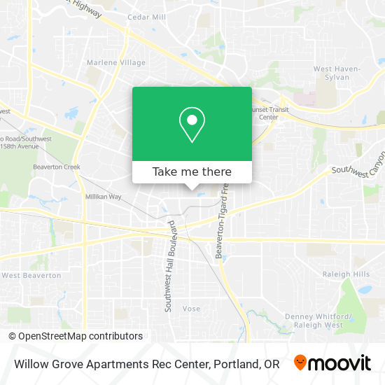 Willow Grove Apartments Rec Center map
