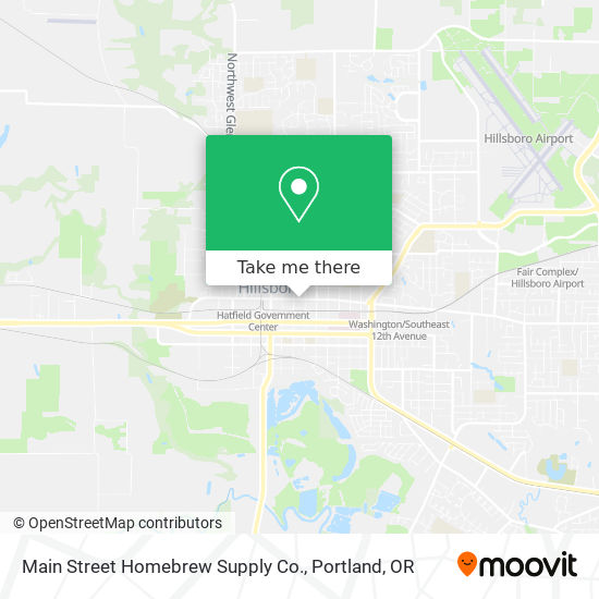 Main Street Homebrew Supply Co. map