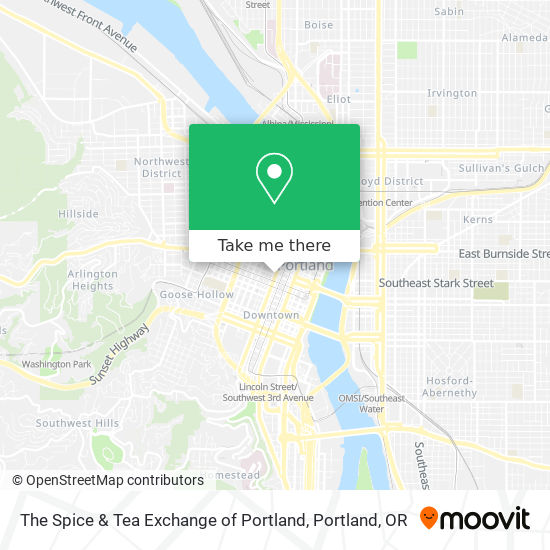 The Spice & Tea Exchange of Portland map