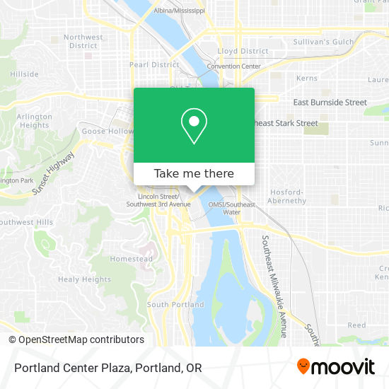 Portland Center Plaza map