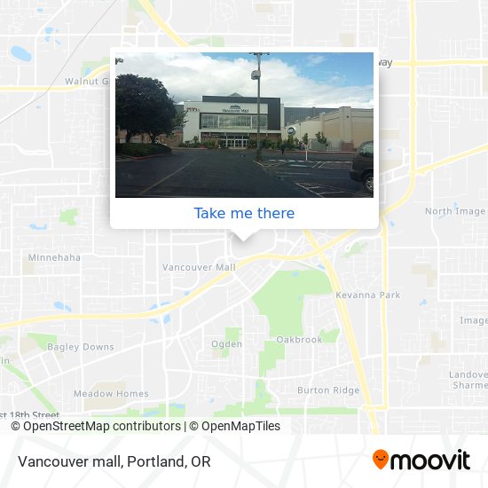 Mapa de Vancouver  mall