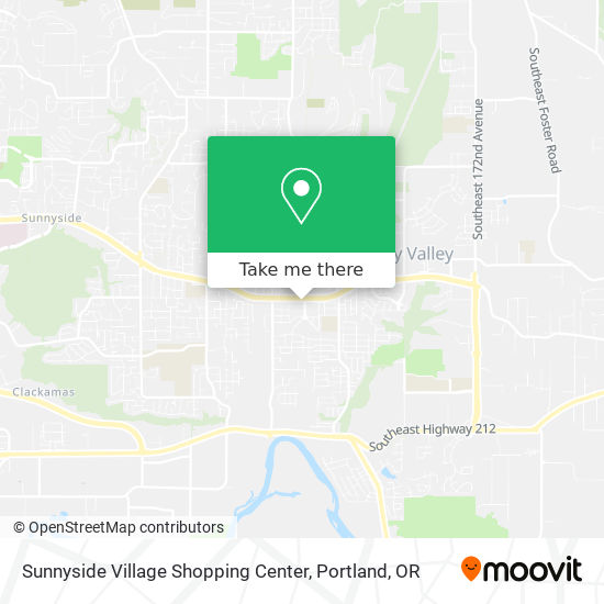 Mapa de Sunnyside Village Shopping Center