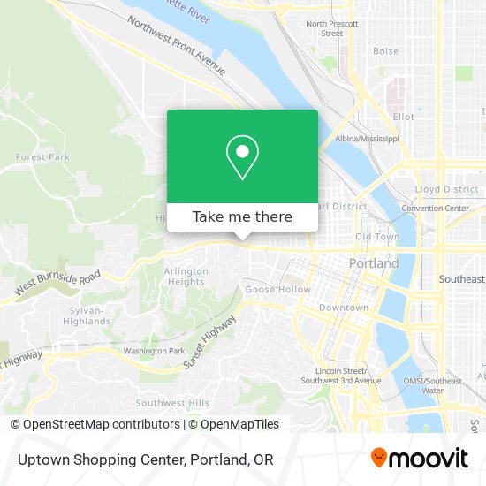 Mapa de Uptown Shopping Center