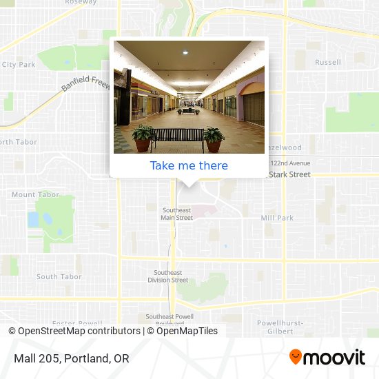 Mapa de Mall 205