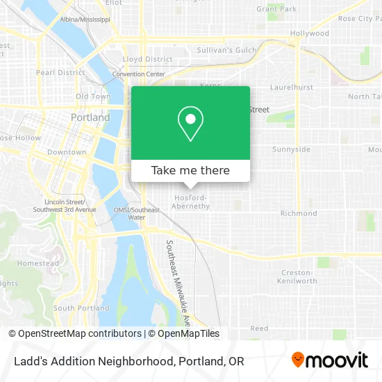 Ladd's Addition Neighborhood map