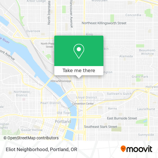 Mapa de Eliot Neighborhood