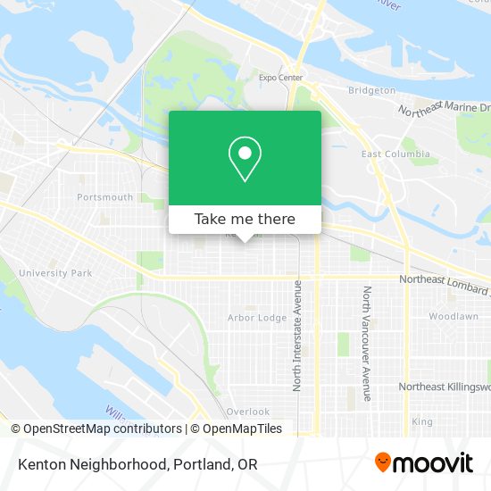 Mapa de Kenton Neighborhood