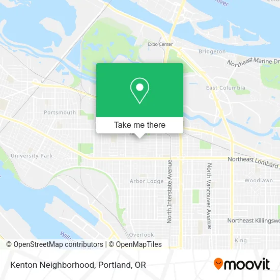 Mapa de Kenton Neighborhood