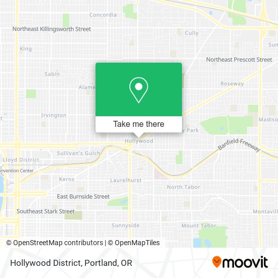 Hollywood District map