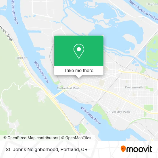 Mapa de St. Johns Neighborhood
