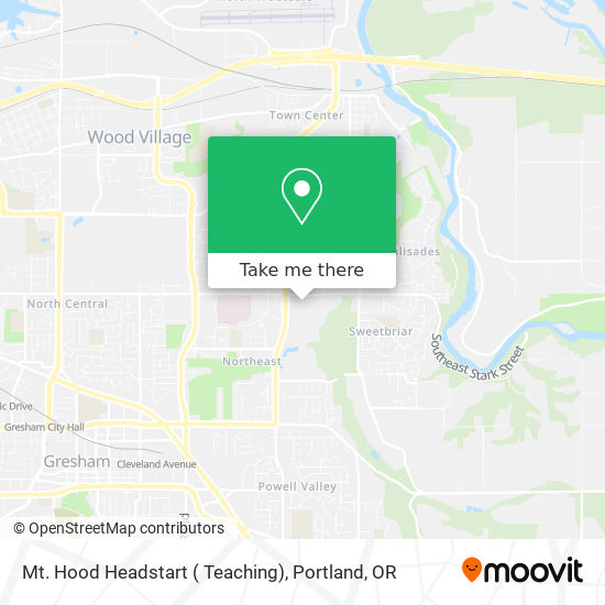 Mapa de Mt. Hood Headstart ( Teaching)