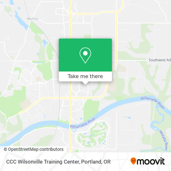 CCC Wilsonville Training Center map
