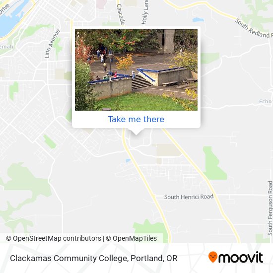 Clackamas Community College map
