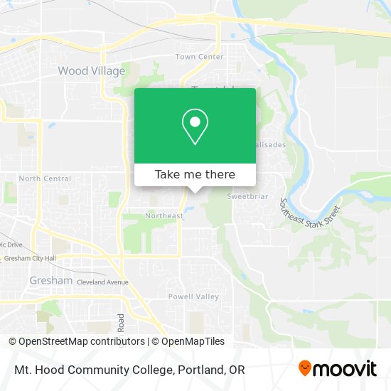 Mapa de Mt. Hood Community College