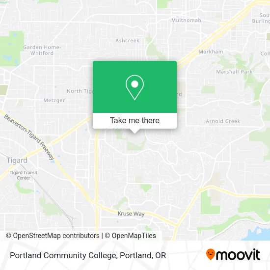 Portland Community College map