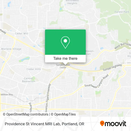 Mapa de Providence St Vincent MRI Lab