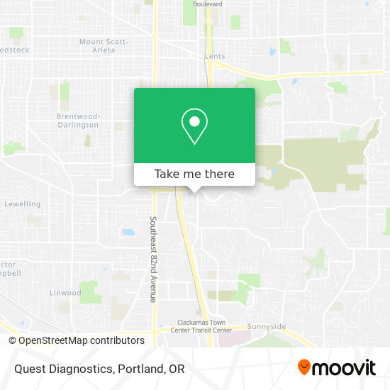 Quest Diagnostics map