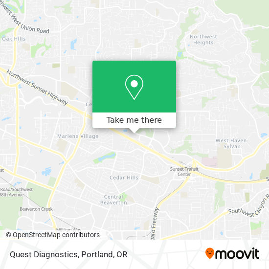 Quest Diagnostics map