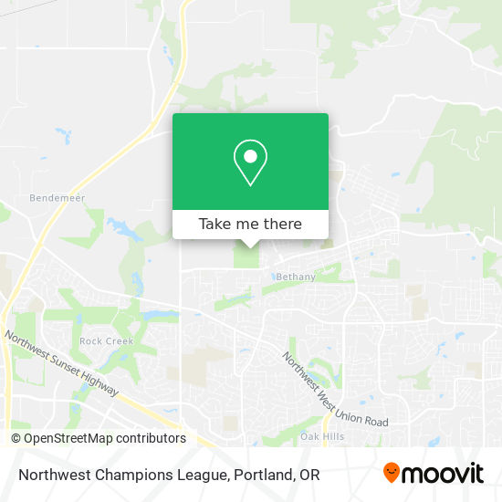 Northwest Champions League map