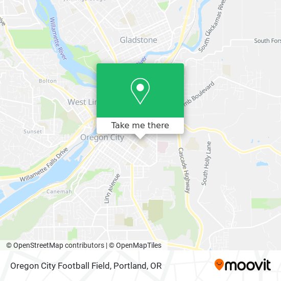 Mapa de Oregon City Football Field