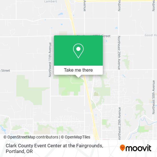 Clark County Event Center at the Fairgrounds map