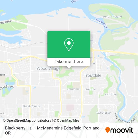 Blackberry Hall -  McMenamins Edgefield map