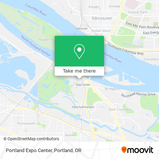 Portland Expo Center map