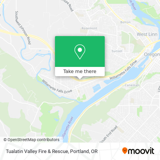 Mapa de Tualatin Valley Fire & Rescue