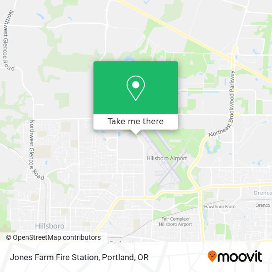 Jones Farm Fire Station map
