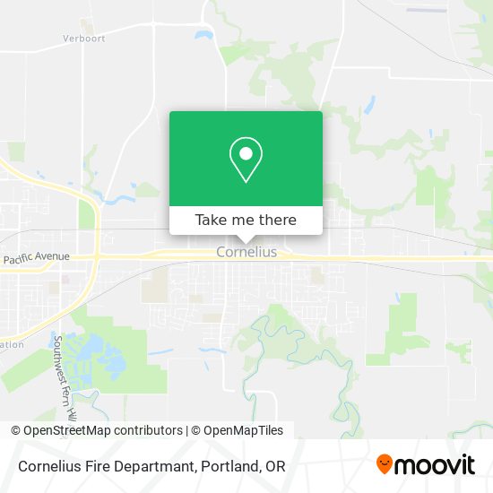 Cornelius Fire Departmant map