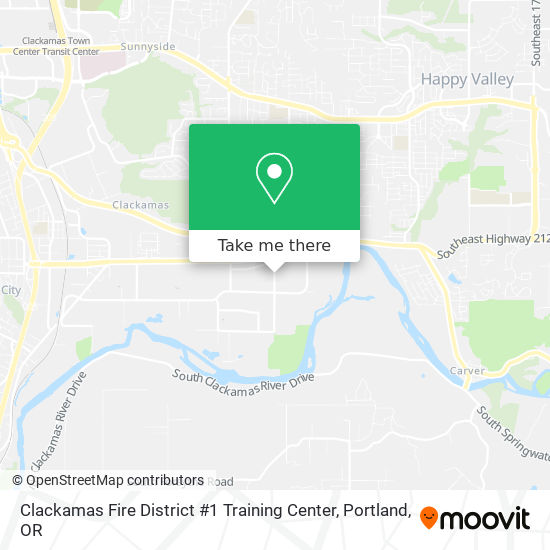 Mapa de Clackamas Fire District #1 Training Center