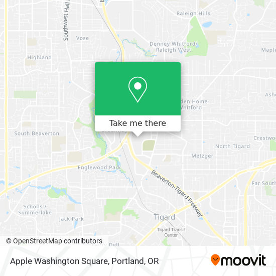 Mapa de Apple Washington Square