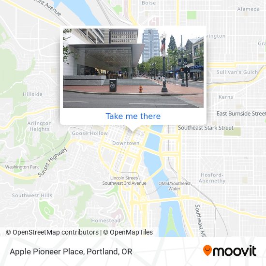 How to get to Apple Pioneer Place in Portland by Bus or Light Rail?