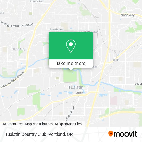 Tualatin Country Club map