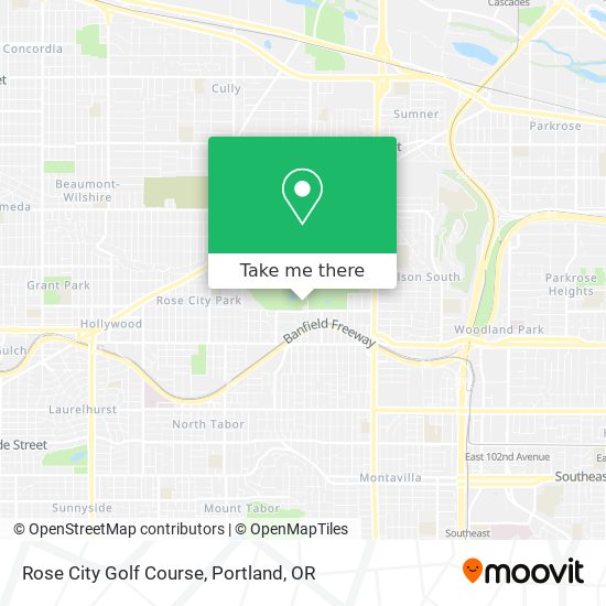 Rose City Golf Course map