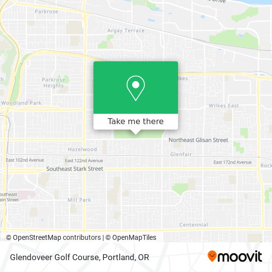 Glendoveer Golf Course map