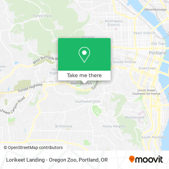 Mapa de Lorikeet Landing - Oregon Zoo