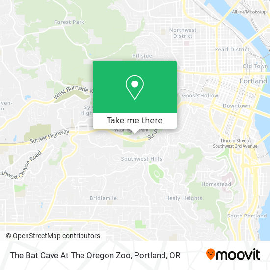 The Bat Cave At The Oregon Zoo map