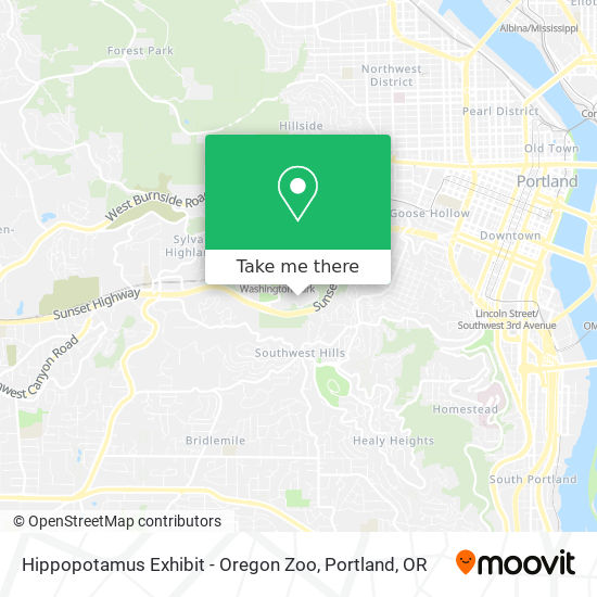 Mapa de Hippopotamus Exhibit - Oregon Zoo