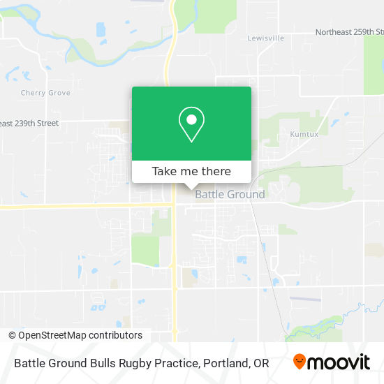 Mapa de Battle Ground Bulls Rugby Practice