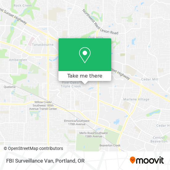 Mapa de FBI Surveillance Van