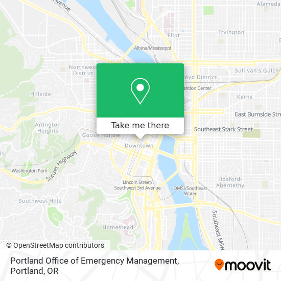 Mapa de Portland Office of Emergency Management