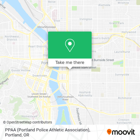 Mapa de PPAA (Portland Police Athletic Association)