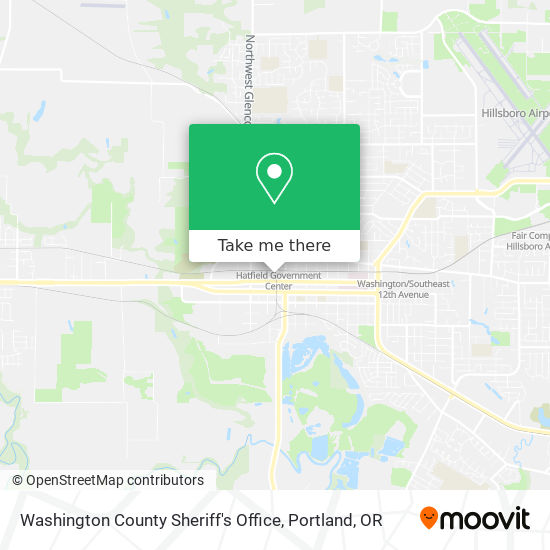 Washington County Sheriff's Office map