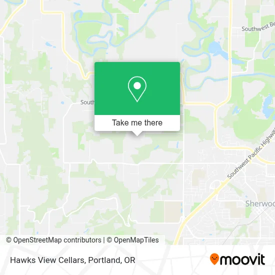 Hawks View Cellars map