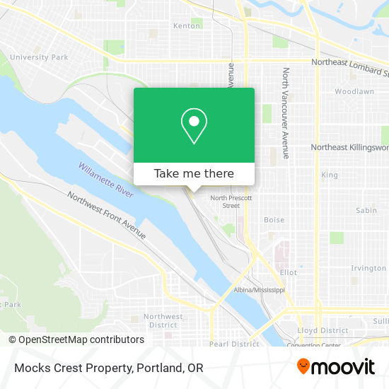 Mapa de Mocks Crest Property