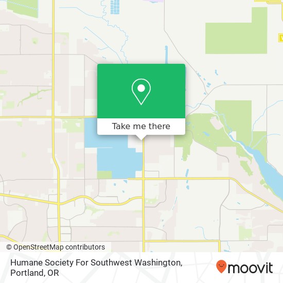 Mapa de Humane Society For Southwest Washington