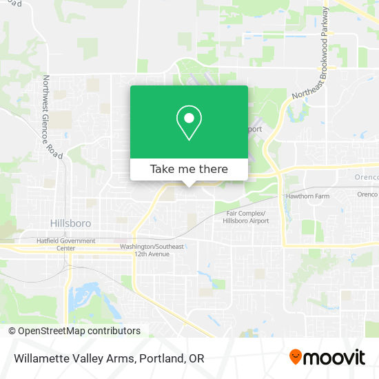 Mapa de Willamette Valley Arms