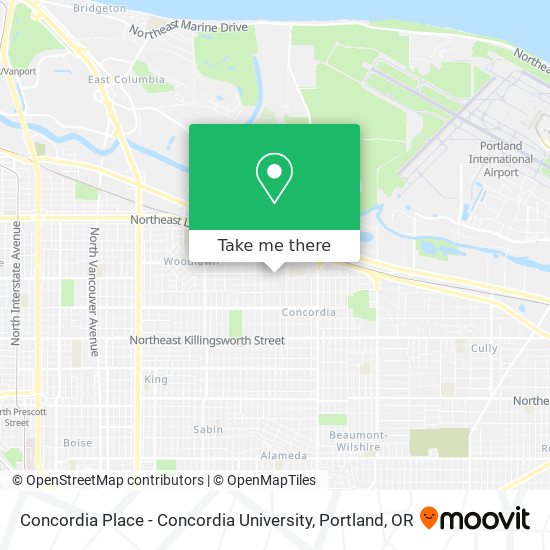 Mapa de Concordia Place - Concordia University