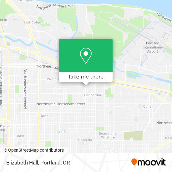 Mapa de Elizabeth Hall